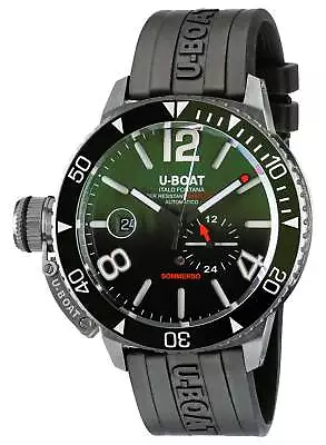 U-Boat Sommerso Automatic Stainless Steel Rubber Date Divers Mens Watch 9520 • $1849