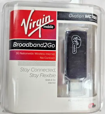 BRAND NEW Virgin Mobile Ovation MC760 Broadband 2Go • $18.99