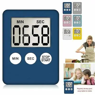 LCD Digital Kitchen Cooking Timer Count-Down Up Clock A A Alarm Magnetic O8U4 • $2.40