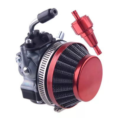 Racing Carburetor & Air Fuel Filter Fit For 2 Stroke 49cc 80cc Motorized Bike • $29.30