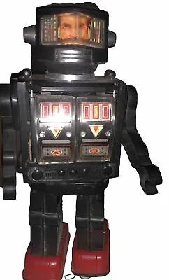 VINTAGE HORIKAWA 1960'S JAPANESE TIN PLASTIC TOY ROBOT Not Tested • $125.99