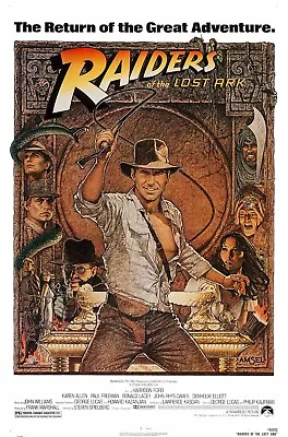 Indiana Jones Poster Length 550 Mm Height: 800 Mm SKU: 11784 • $21.25