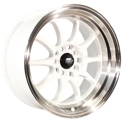 MST MT11 Rim 17X9 5X100/5X114.3 Offset 20 White W/Machined Lip (Quantity Of 1) • $187.15