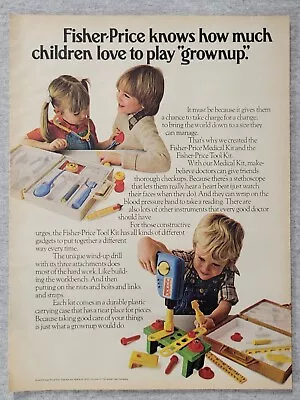 1981 Magazine Advertisement Page Fisher Price Medical Tool Kit Kid Toys Print Ad • $7.99