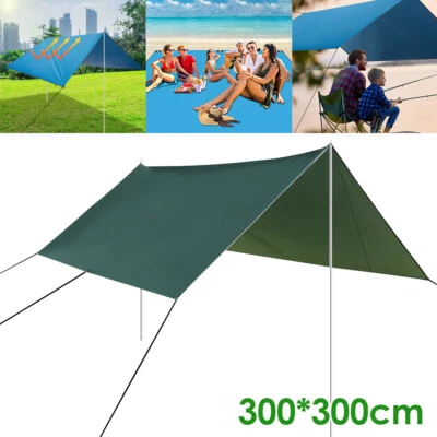 $29.66 • Buy Waterproof Fly Tent Outdoor Camping Tarp Rain For Canopy Hammock Hiking Cover  ☋