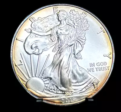 $26.99 • Buy 2019 - American Silver Eagle One Dollar S$1 Coin - Toned Reverse