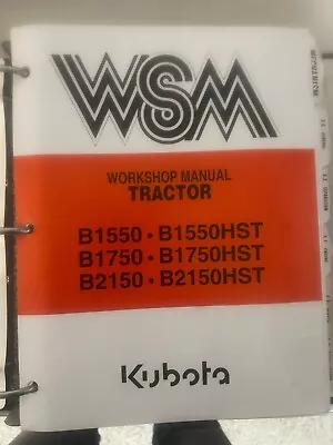 Kubota B1550 B1750 B2150 Tractor Service Repair Manual Shop Book Workshop  • $40