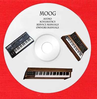 Moog Audio Repair Service Manuals And Owner Manuals On 1 Dvd In Pdf Format  • $19.85