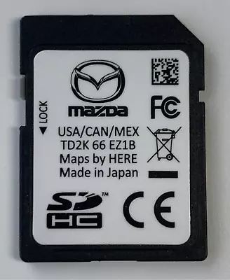 2021 2022 2023 Mazda 3 CX-5 CX-9 CX-30 CX-50 Navigation SD Card Map TD2K 66 EZ1B • $39.95