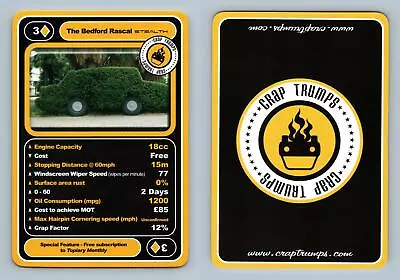 The Bedford Rascal - Crap Cars Series 1 Crap Trumps Card • $2.11