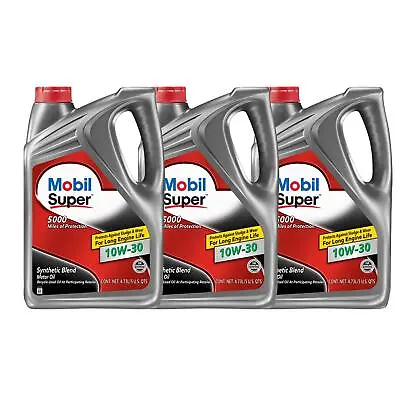 Mobil 1 124406 Super Synthetic Blend Motor Oil 10W30 15 Quarts • $50.99