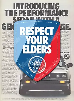 BMW Respect Your Elders Sticker E30 Vintage BMW • $4