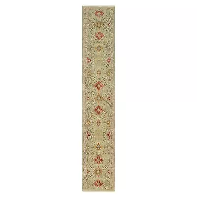 2'9 X15'10  Beige Wool And Silk Sunset Hand Knotted Runner Oriental Rug G90528 • $2410.56