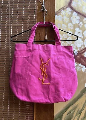 Vintage YSL Parfums Canvas Tote Bag  • $125