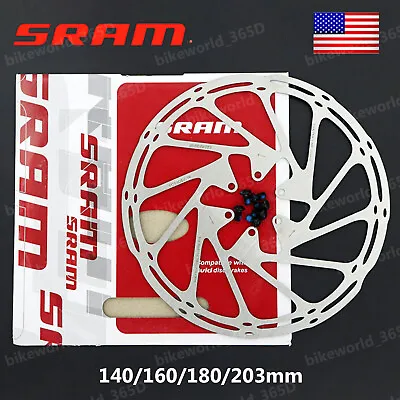 SRAM Brake Disc Rotor Centerline 140MM 160MM 180MM 203MM Bike 6 Bolt Fit Shimano • $9.59