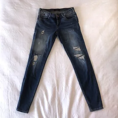 Maison Scotch La Parisienne Skinny Stretchy Distressed Women's Jeans Size 28X34  • $19.99