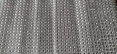 £1.80 • Buy 71 Cm LENGTH STRIP - SILVER BLING SPARKLE  DIAMANTE RHINESTONE GEM EMBELLISH