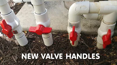 Swimming Pool Plastic Ball Valve Handles Replacements 1-1/2  • $6.95