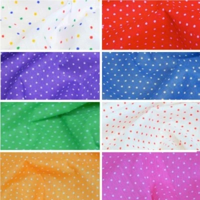 £1.50 • Buy Polycotton Fabric Pin Spot Polka Dots Dotty Dress Craft Dot Spotty