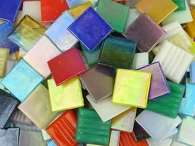 Iridescent 20mm Mosaic Tile Sheet Tesserae (Multiple Colours & Sizes) • £3.50