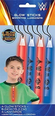 £10.59 • Buy WWE World Wrestling Entertainment Kids Birthday Party Favor Glow Sticks Lanyards