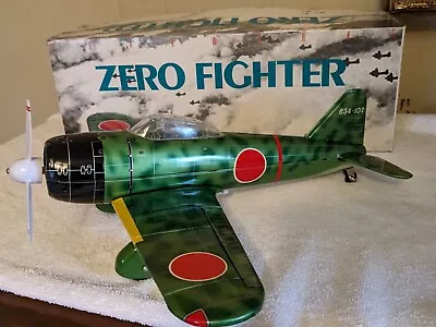 1987 Leadworks Inc Tin Litho ZERO Fighter Plane Made In Japan Mint In Box. 39901 • $100