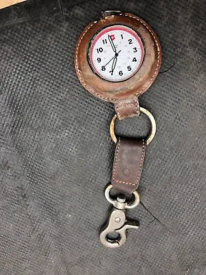 No Run! Vtg Swiss Army Quartz Field Pocket Watch W/ LEATHER COVER • $69.99