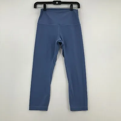Lululemon Leggings Womens 6 Blue Capris Pants 21  Pockets Active Casual Women • $38.88