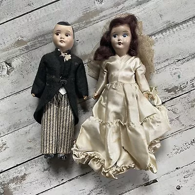 Vintage Late 40s Marcie Doll Bride And Groom • $25