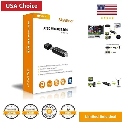 Hybrid  ATSC/Clear QAM HDTV For PC Laptop Windows10 And Android TV With Mini... • $51.99