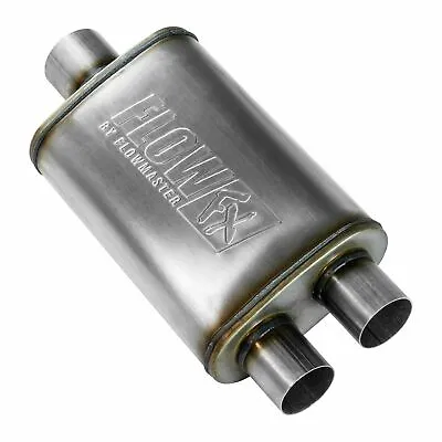 Flowmaster 72198 Flow FX Moderate Sound Muffler With 3  Center In/2.5  Dual Out • $56.95