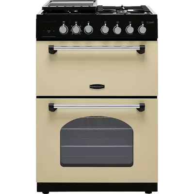 Rangemaster CLA60DFFCR/C Free Standing Dual Fuel Cooker With Gas Hob 60cm Cream • £813