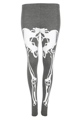 £2.99 • Buy Ladies Halloween Pumpkin Spooky Scary Skull Bats Floral Skull Elastic Leggings