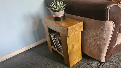 *MADE TO ORDER* Solid Wood Sleeper End Side Table • £120