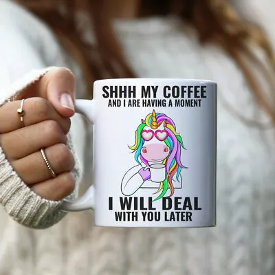 Funny Unicorn Mug For Women-Rude Mug For Her-Funny Work Mug-Unicorn Gift-MG012 • £9.99