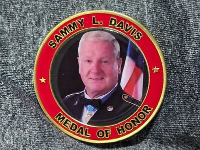 Army Sammy Davis CHALLENGE COIN Medal Of Honor Recipient Hero • $44.99