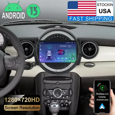 9  CarPlay Android 13 Car Stereo Radio For BMW Mini Cooper Clubman 2007-2013 GPS • $260.99