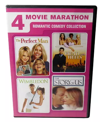 4 Movie Marathon: The Perfect Man/Head Over Heels/Wimbledon/The Story Of Us DVD • $6.99