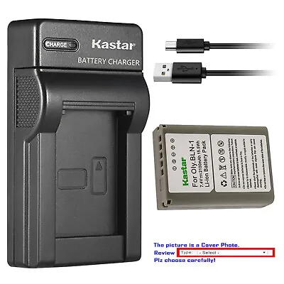 $16.59 • Buy Kastar Battery Slim USB Charger For Olympus BLN-1 BLN1 Olympus OM-D E-M1 Camera