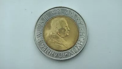 Vatican Pope John Paul Ii Bi-metallic 500 Lira Coin - Italy • $9.95