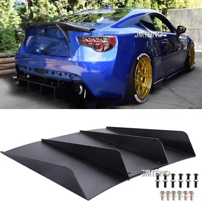 Rear Diffuser Bumper 4 Fin Splitter Spoiler Lip For Subaru Impreza WRX STI Sedan • $57.25