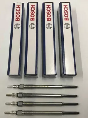 £49.99 • Buy 4x Bosch Glow Plugs For Ford Fiesta 1.6 TDCi MK6 MK7 90 O/E Quality 