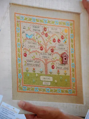 Folk Style Family Tree Cross Stitch Chart. Selling For Charity 🎁 • £1.50