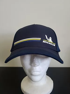 Michelin Man Tires Blue Adjustable Strapback Hat Cap • $17.50