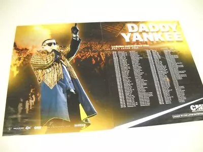DADDY YANKEE 7/25-12/22 2022 TOUR Dates/Cities/Venues Two-Piece PROMO POSTER AD • $12.95