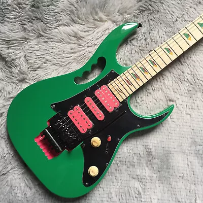 $265 • Buy 7V Green Electric Guitar HSH Pickup Black FR Bridge Maple Neck Fast Shipping