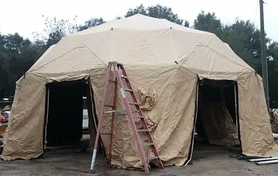 NEW US Military HDT Base-X Dome 6D31 Shelter System Tent 27x31' BIG FAST SET UP • $4499