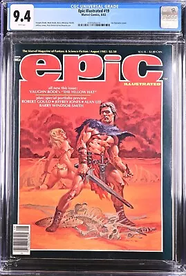 Epic Illustrated #19 Cgc 9.4 Jim Steranko Cover 1983 Marvel • $225