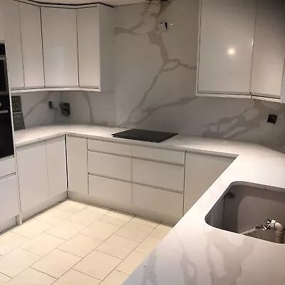 £1.99 • Buy Marble Quartz Kitchen Worktop Quartz & Granite Worktops |calcutta Stone