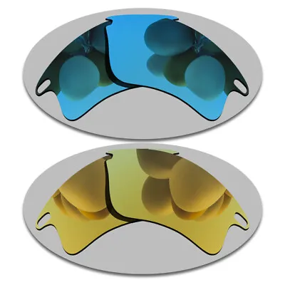 Sky Blue&Yellow Gold Lenses Replacement For-Oakley Fast Jacket XL Polarized • $15.56